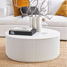 Chandra Round Coffee Table - White-Find It Style It Home
