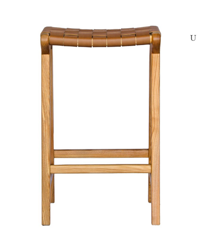 Lefroy Stool - Natural & Brown-Find It Style It Home