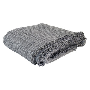 Elora Linen Throw Charcoal-Find It Style It Home