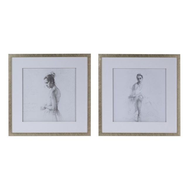 Set of 2 Ballerina Framed Prints-Find It Style It Home