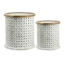 Jali Cutting set of 2 side tables-Find It Style It Home