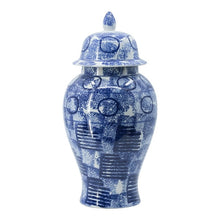 Blue & White Abstract Ginger Jar Tall-Find It Style It Home