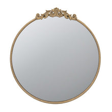 Baroque Gold Round Mirror-Find It Style It Home