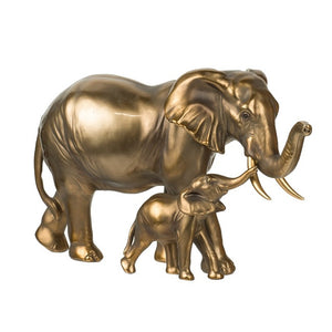 Elephant Mother & Calf Statue-Find It Style It Home