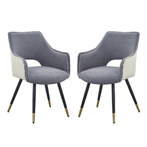 Venera Set of 2 Armed Dining Chairs-Find It Style It Home