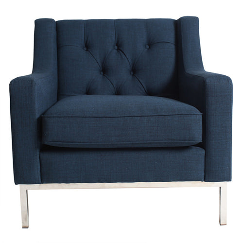 Montgomery Armchair French Navy-Find It Style It Home