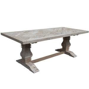 Parquet Dining Table Queen Reclaimed Pine-Find It Style It Home
