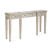 Mirrored Console Antiqued Ribbed-Find It Style It Home