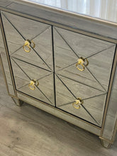 Criss Cross Front Bedside with gold handles-Find It Style It Home