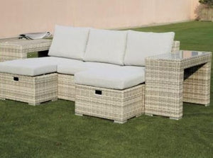 Coolum Wicker Sofa/Chaise and Table Set