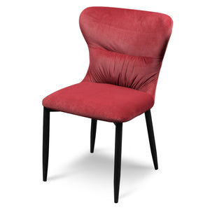 Dining Chair  - Ruby Red Velvet