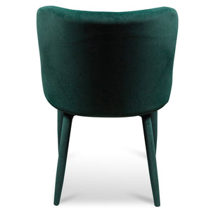 Dining Chair  - Dark Green Velvet