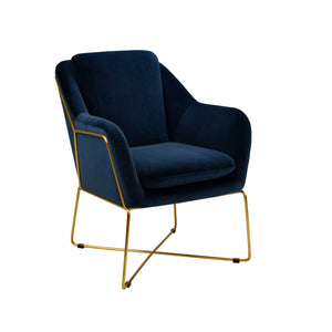 Milan Armchair - Navy-Find It Style It Home