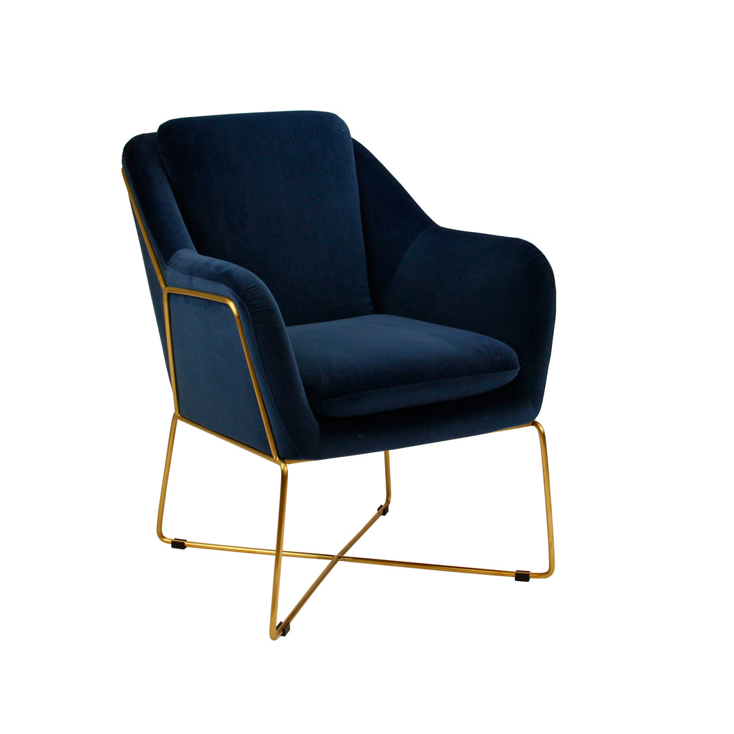 Milan Armchair - Navy-Find It Style It Home