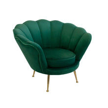Emerald Green Shell Armchair