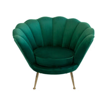 Emerald Green Shell Armchair
