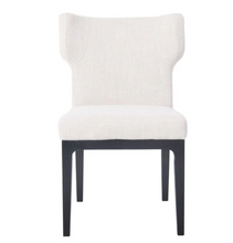 Dover Black Dining Chair - Natural Linen-Find It Style It Home
