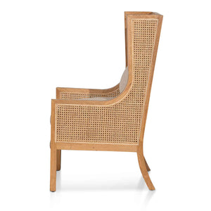 Lia Rattan Armchair - Sandy White-Find It Style It Home