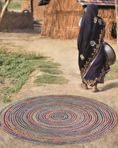 Jhelum Handmade  Multi/Natural Rug