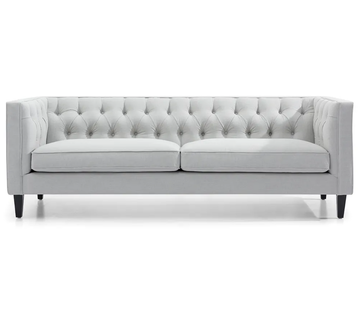 Manhattan 3 Seater Sofa - Cool Grey Linen | Find It Style It Home