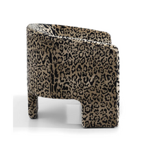 Leopard Curved Armchair