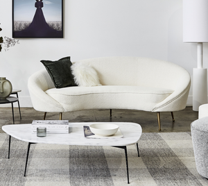 Benoit Sofa - Boucle Ivory-Find It Style It Home