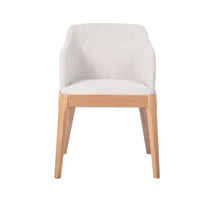 April Natural Dining Chair - Natural Linen-Find It Style It Home