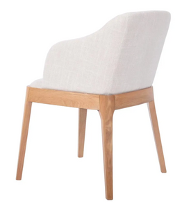 April Natural Dining Chair - Natural Linen-Find It Style It Home