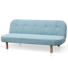 3 Seater Fabric Sofa Bed - Pacific Blue