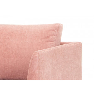 FA Armchair - Dusty Blush with Natural Legs