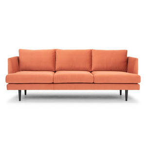 Denmark 3 Seater Fabric Sofa - Dusty Orange
