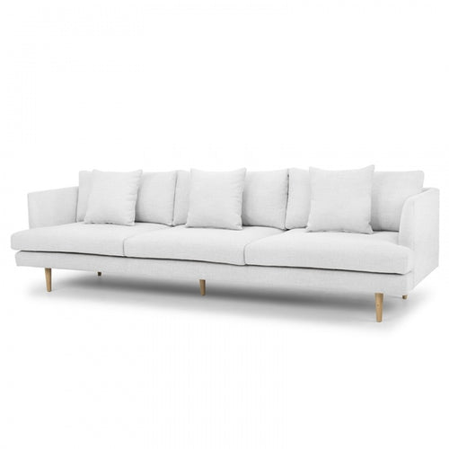Soho Sofa - 4 Seater Fabric in Light Texture Grey