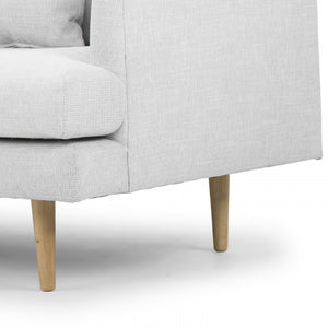 Soho Sofa - 4 Seater Fabric in Light Texture Grey